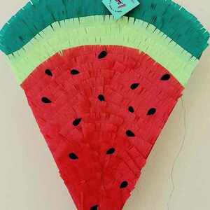 Καρπούζι / Watermelon Κόκκινο Πράσινο 60Χ40 εκ. - κορίτσι, αγόρι, καρπούζι, πινιάτες, είδη για πάρτυ - 4