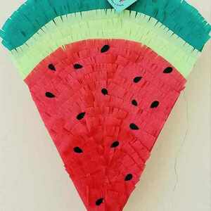 Καρπούζι / Watermelon Κόκκινο Πράσινο 50Χ40 εκ. - κορίτσι, αγόρι, πινιάτες - 5