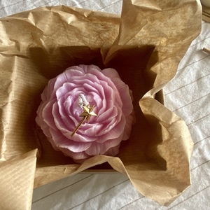 Αρωματικό κερί παιώνια - τριαντάφυλλο 65γρ κερί σόγια - αρωματικά χώρου - 4