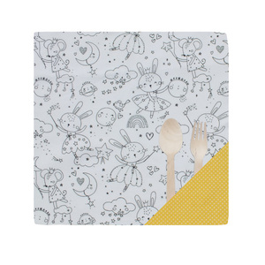 Παιδικό σουπλά (30x30 εκ.) 1 τεμάχιο - colour me νεράιδες - ύφασμα, κορίτσι, χειροποίητα, σουπλά, για παιδιά