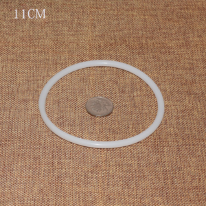 Σετ 4 τμχ. Πλαστικά Στεφάνια/Χρώμα: Λευκό/11cm & 16cm - είδη γάμου, υλικά κοσμημάτων, υλικά κατασκευών - 2