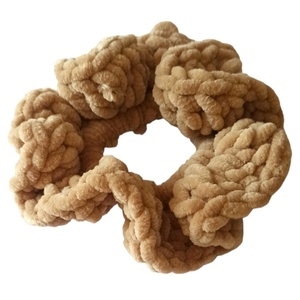 Velvet crochet - νήμα, λαστιχάκια μαλλιών - 2