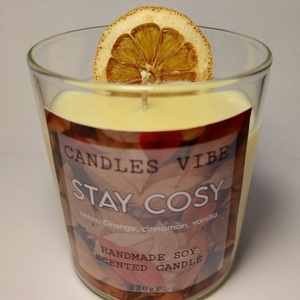 STAY COSY - αρωματικά κεριά, φυτικό κερί, soy candle, soy candles