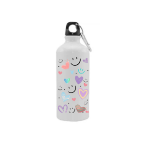 Ανοξείδωτο θερμός παγούρι αλουμινίου 600ml "happy hearts""