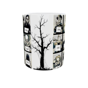 Κεραμική κούπα λευκή 325ml Halloween - γυαλί, κεραμεικό, halloween, κούπες & φλυτζάνια - 3