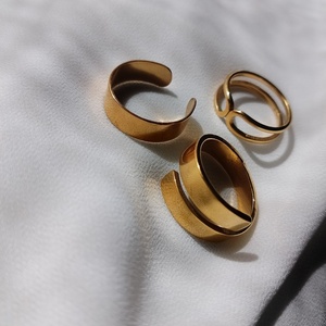 Ατσάλινο διπλό δαχτυλίδι - επάργυρα, ατσάλι, μεγάλα, αυξομειούμενα, φθηνά - 4