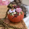 Tiny 20230915192100 27b0c891 floral pumpkin necklace