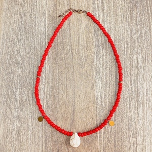 Res necklace - ημιπολύτιμες πέτρες, charms, κοντά, ατσάλι, boho - 3