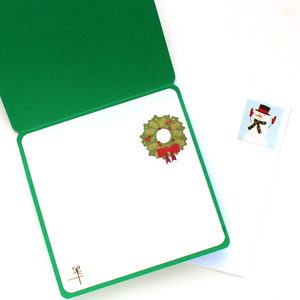 Χριστουγεννιάτικη 3d ευχετήρια τετράγωνη κάρτα "I love Christmas" - χαρτί, ευχετήριες κάρτες, δέντρο - 5