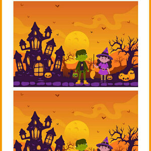 Halloween (και στο χωριό μας!) - για παιδιά, φύλλα εργασίας - 2