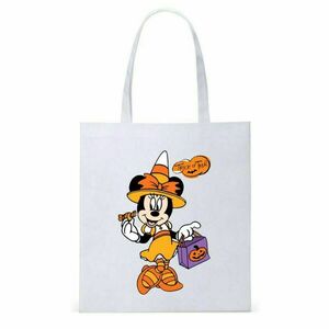 Tote bag πάνινη-Minnie on Halloween - ύφασμα, ώμου, halloween, tote