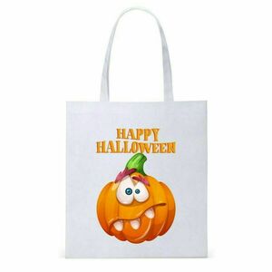 Tote bag Πάνινη τσάντα -Halloween Pumpkin - ύφασμα, ώμου, halloween, tote, πάνινες τσάντες