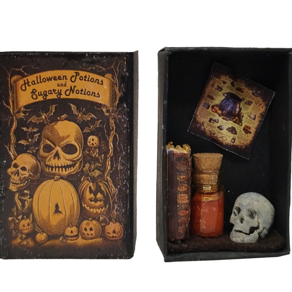 Halloween-Witching candy Επιτραπεζια διακοσμητική μινιατούρα- μινι διόραμα 5.3x3.5x1.7εκ. - χαρτί, halloween, διακοσμητικά, μινιατούρες φιγούρες