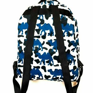 Backpack Γυναικείο Χειροποίητο ‘Camel cow’ - ύφασμα, animal print, πλάτης, μεγάλες - 2