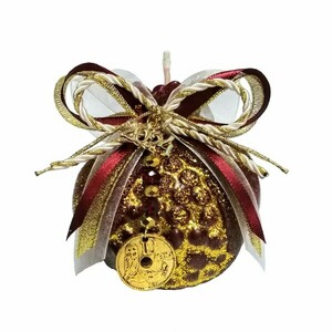 Γούρι 2024 αρωματικό κερί ρόδι μεγάλο μπορντό-χρυσό 8,5*7,5cm - γούρι, ρόδι, χριστουγεννιάτικα δώρα, γούρια, πρωτοχρονιά, κεριά & κηροπήγια