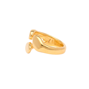 Δαχτυλίδι γυναικείο αυξομειούμενο χρυσό κλαδιά δέντρου από zamak 24k επίχρυσο - επιχρυσωμένα, ορείχαλκος, μεγάλα, αυξομειούμενα - 2