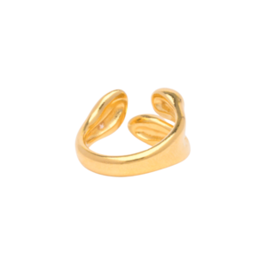 Δαχτυλίδι γυναικείο αυξομειούμενο χρυσό κλαδιά δέντρου από zamak 24k επίχρυσο - επιχρυσωμένα, ορείχαλκος, μεγάλα, αυξομειούμενα - 3