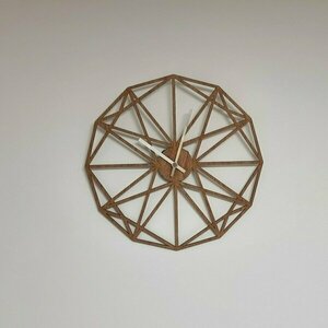 Ρολόι τοίχου ξύλινο 36cm - ξύλο, τοίχου - 4