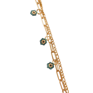 Bridget Διπλό Βραχιόλι - charms, επιχρυσωμένα, χάντρες, boho, χεριού - 3