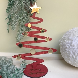 Ξύλινο Χριστουγεννιάτικο Δέντρο Διακοσμητικό - Στολίδι - Δώρο - αστέρι, σπίτι, plexi glass, διακοσμητικά, δέντρο