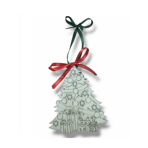 Ξύλινo χριστουγεννιάτικo στολίδι (13,5x10cm) - ξύλο, merry christmas, χριστουγεννιάτικα δώρα, στολίδια, δέντρο