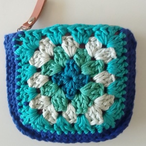 Πλεκτό πορτοφόλι - Crochet Purse - νήμα, πορτοφόλια κερμάτων - 5