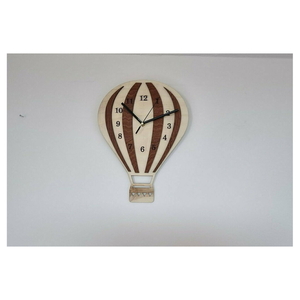 Παιδικό Ρολόι τοίχου ξύλινο αερόσταρο 35x25cm (2 αποχρώσεων) - ξύλο, κορίτσι, αγόρι
