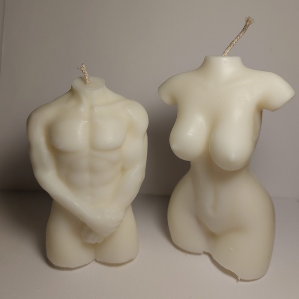 Female Body & Male Body - αρωματικά κεριά, body candle, soy candles - 3