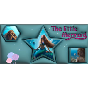 3D ψηφιακό σχέδιο για sublimation-The little Mermaid για κούπα 11oz -325ml - κορίτσι, γοργόνα, DIY, ήρωες κινουμένων σχεδίων