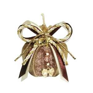 Γούρι 2024 αρωματικό κερί ρόδι χρυσό-ροζ χρυσό 6×6cm - γούρι, ρόδι, χριστουγεννιάτικα δώρα, γούρια, πρωτοχρονιά, κεριά & κηροπήγια