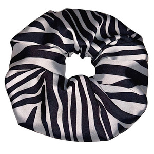 Scrunchie λαστιχάκι μαλλιών XXL size zebra - ύφασμα, animal print, λαστιχάκια μαλλιών, μεγάλα scrunchies, σατεν scrunchies