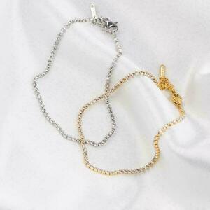 Strass Chain Bracelet - ατσάλι, χεριού, αυξομειούμενα