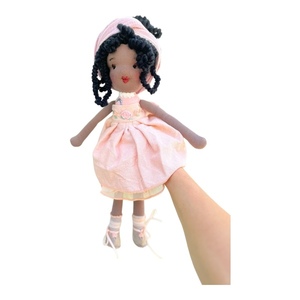 Κούκλα αφρικάνα,πάνινη ,με μαύρα μαλλιά - λούτρινα, κουκλίτσα, παιχνίδια, κούκλες - 4