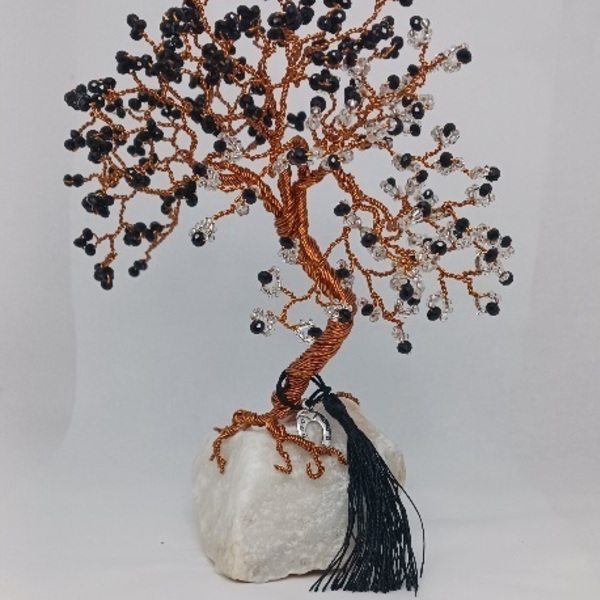 Black tree - ύφασμα, γυαλί, πέτρα, μέταλλο, διακοσμητικά - 3
