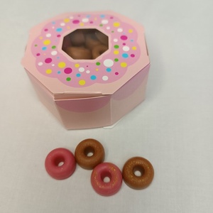 Χειροποίητα mini donuts από κερί σόγιας - αρωματικό χώρου, κερί σόγιας, soy candle, soy wax, vegan κεριά