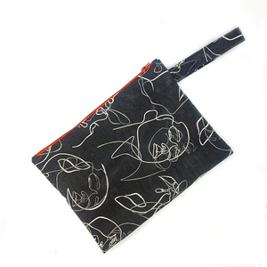 Pouch BW Prosopa large 32cm x 23cm - ύφασμα, χειρός, καλλυντικών, μικρές, φθηνές