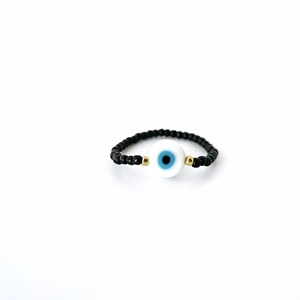 Δαχτυλίδι με ματάκι - γυαλί, χάντρες, βεράκια, evil eye, ματάκια