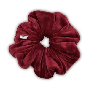 Wine velvet XL scrunchie - ύφασμα, βελούδο, για τα μαλλιά, λαστιχάκια μαλλιών, velvet scrunchies