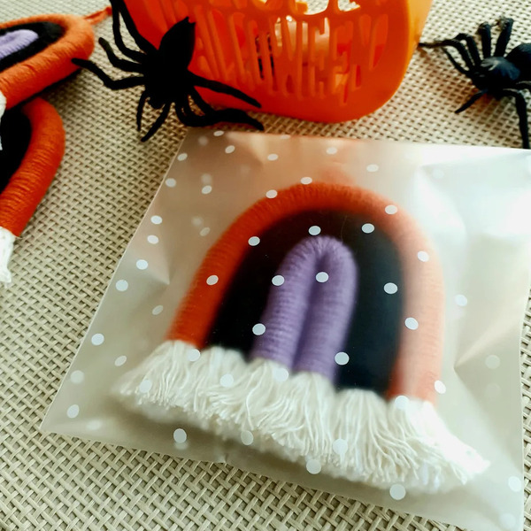 10 τεμάχια "Halloween" μίνι μακραμέ ουράνια τόξα, δωράκια για πάρτι - δώρο, halloween, unisex gifts - 4
