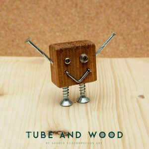 Crazy Robot Διακοσμητικό- TAWCR0019 - ξύλο, mdf, μέταλλο, διακοσμητικά - 3