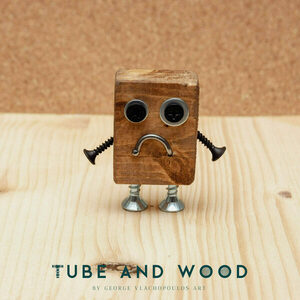 Crazy Robot Διακοσμητικό- TAWCR0021 - ξύλο, mdf, μέταλλο, διακοσμητικά - 3