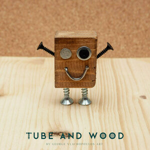 Crazy Robot Διακοσμητικό- TAWCR0025 - ξύλο, mdf, μέταλλο, διακοσμητικά - 3