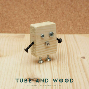 Crazy Robot Διακοσμητικό- TAWCR041 - ξύλο, mdf, μέταλλο, διακοσμητικά - 3