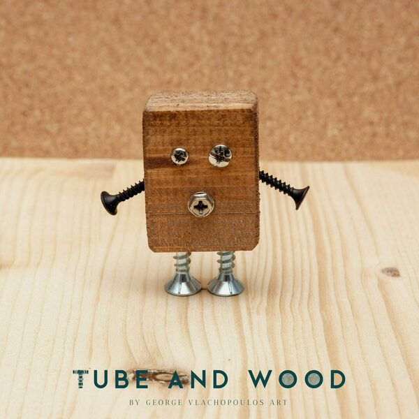 Crazy Robot Διακοσμητικό- TAWCR042 - ξύλο, μέταλλο, διακοσμητικά - 2