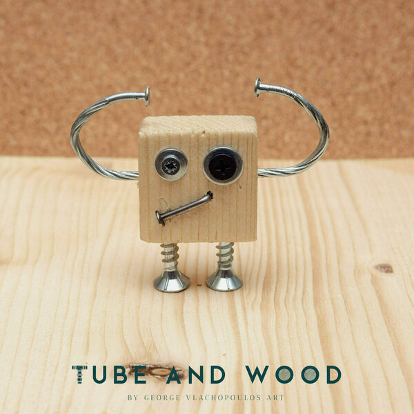 Crazy Robot Διακοσμητικό- TAWCR045 - ξύλο, mdf, μέταλλο, διακοσμητικά - 2