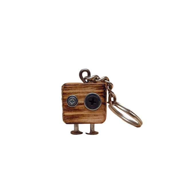 Crazy Robot Μπρελόκ – TAWCRKR0007 - ξύλο, πλαστικό, μεταλλικό, ζευγάρια, σπιτιού