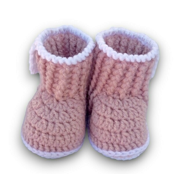 Πλεκτά μποτάκια για μωρα/ σάπιο μήλο/ παπούτσια /0-3/ Crochet booties for a baby - κορίτσι, αγόρι, βρεφικά ρούχα