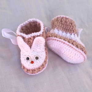 Πλεκτά μποτάκια για μωρα/ σάπιο μήλο/ παπούτσια /0-3/ Crochet booties for a baby-Αντίγραφο - κορίτσι, αγόρι, βρεφικά ρούχα - 2