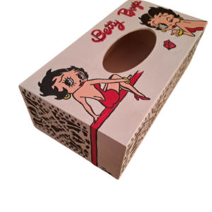 Ξύλινο κουτί για χαρτομάντηλα, ζωγραφικη, διάσταση 25,4x13,5x8εκατ εκατ. - κουτιά αποθήκευσης - 5