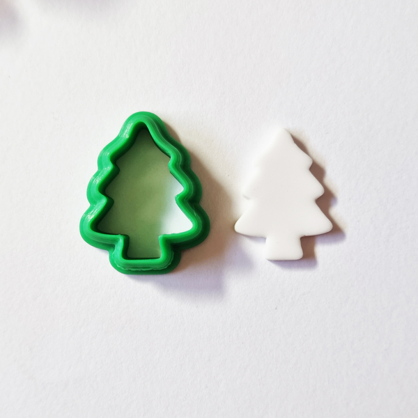 Χριστουγεννιάτικο δέντρο κουπάτ για πολυμερικό πηλό ή ζύμη - χριστουγεννιάτικο δέντρο, υλικά κοσμημάτων, υλικά κατασκευών, πολυμερικό πηλό